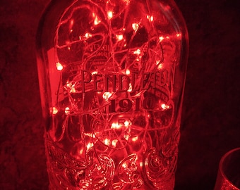 Pendleton 1910 Whisky Bottle Lamp – Cowboy Rodeo Bar Decor