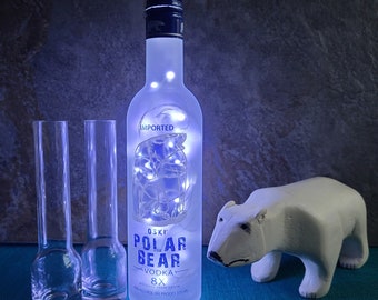 Lámpara LED OSO POLAR - Elige el color de la luz - Lámpara Vodka