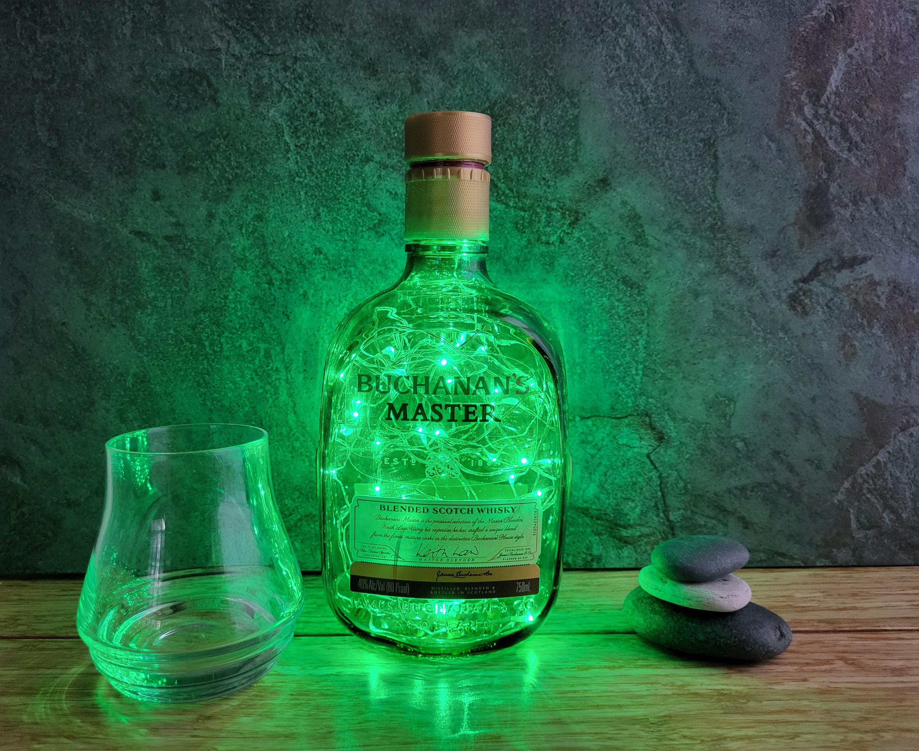 Buchanan's Scotch Whisky Bottle Lamp – LED Bar Decor - Etsy