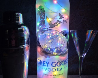 Grey Goose Vodka Bottle Lamp – 1.75 Liter LED Accent Light