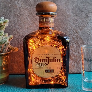 750 ml DON Julio Tequila Bottle LED Lamp -  Don Julio Anejo Tequila Bottle Lamp