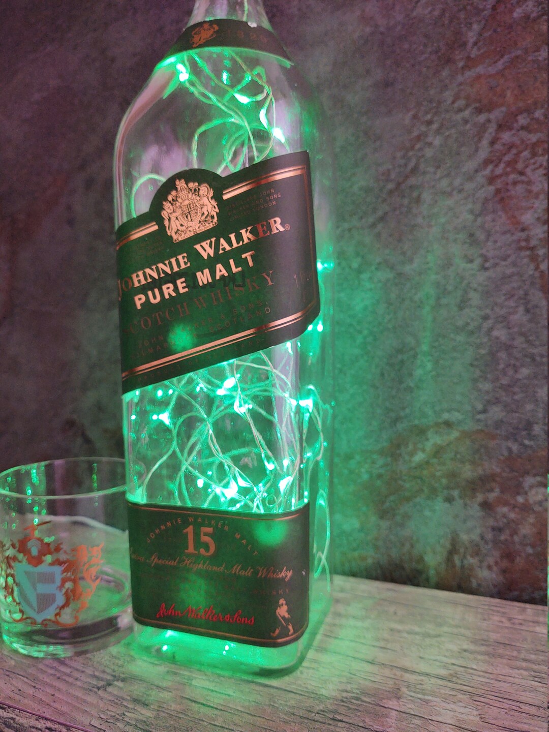 Johnnie Walker 15 Scotch Whisky Bottle Lamp – LED Accent Light - Etsy