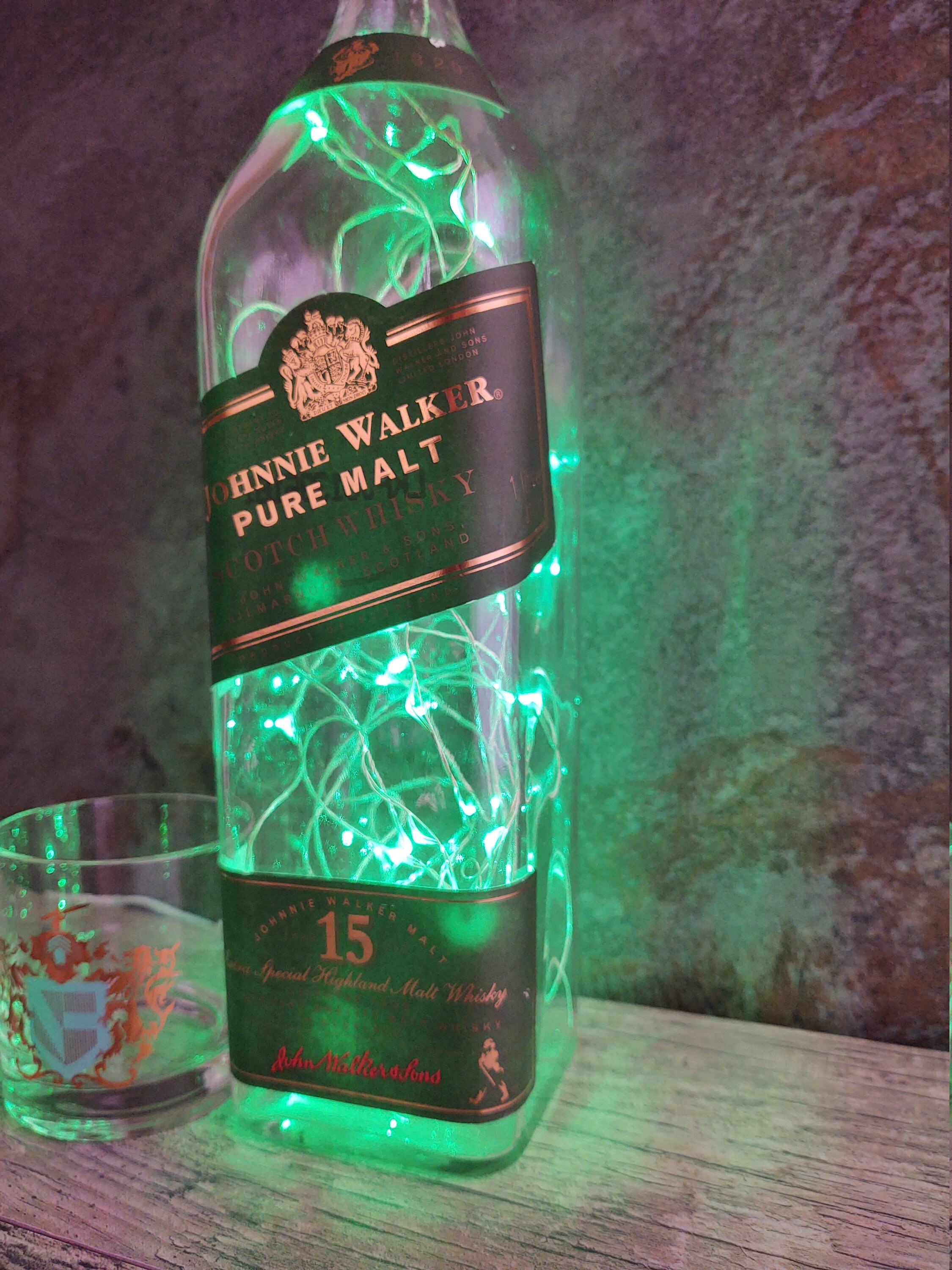 JOHNNIE WALKER 15 Scotch Whisky Lamp - Choose Your Light