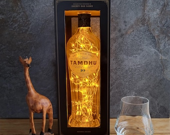 Lámpara LED para whisky TAMDHU 10 Speyside Single Malt Scotch: elige el color de la luz