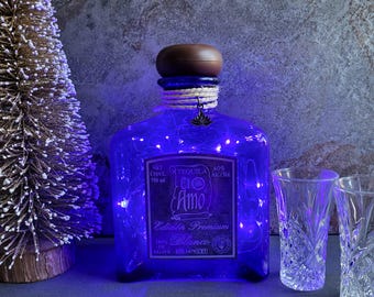 Lámpara de botella LED El Amo Tequila Blanco