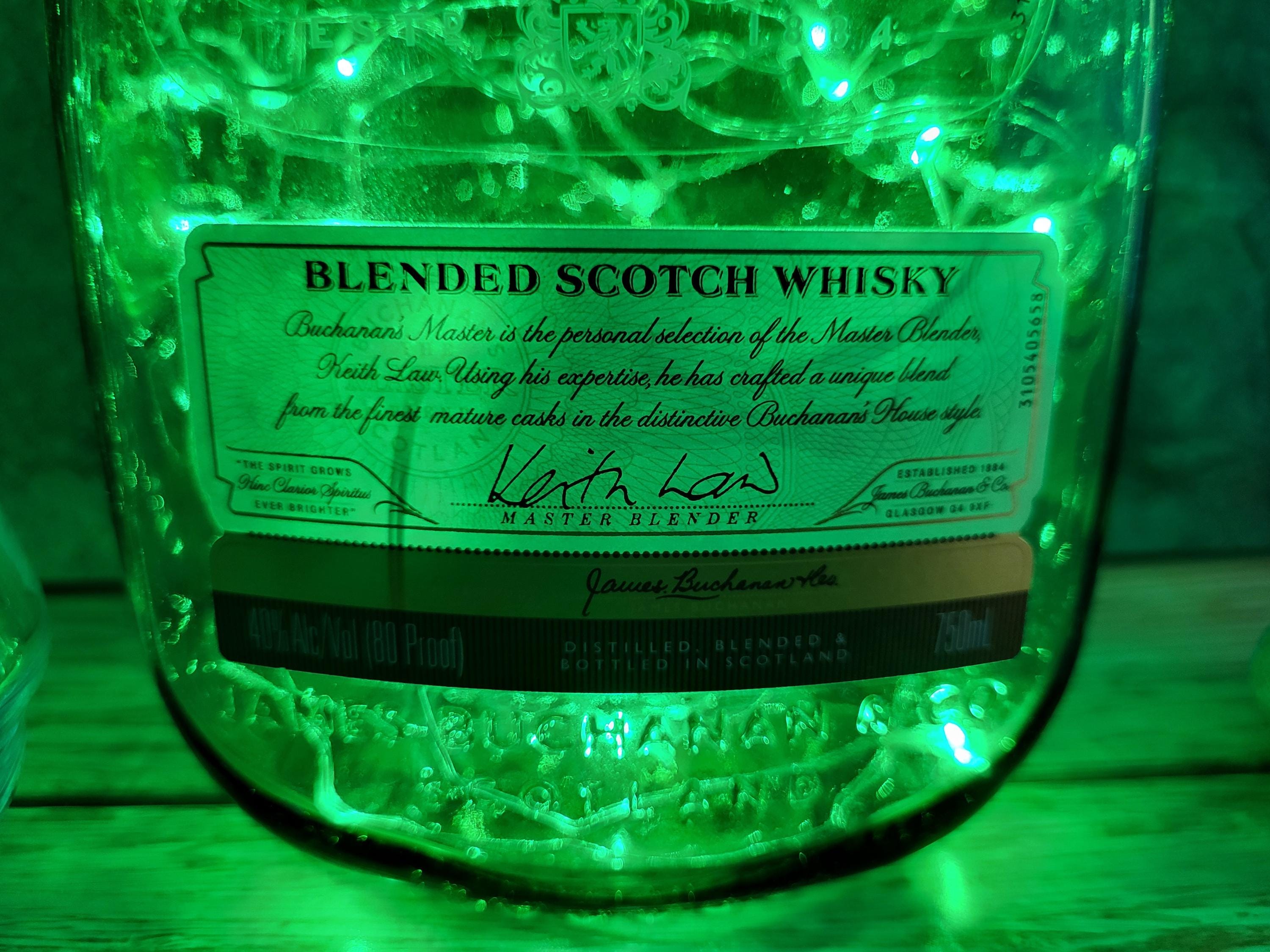 Buchanan's Scotch Whisky Bottle Lamp – LED Bar Decor - Etsy