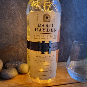 BASIL HAYDEN LED Light - Choose Your Light Color - Whiskey Bar Decor - Bourbon Decor