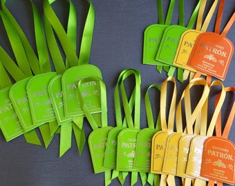 19 etiquetas de tequila Patrón - Manualidades - Proyectos de bricolaje - Portatarjetas - Fiestas - Artículos para bodas