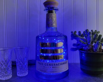 Tres Generaciones Tequila Bottle Lamp – LED Accent Lighting