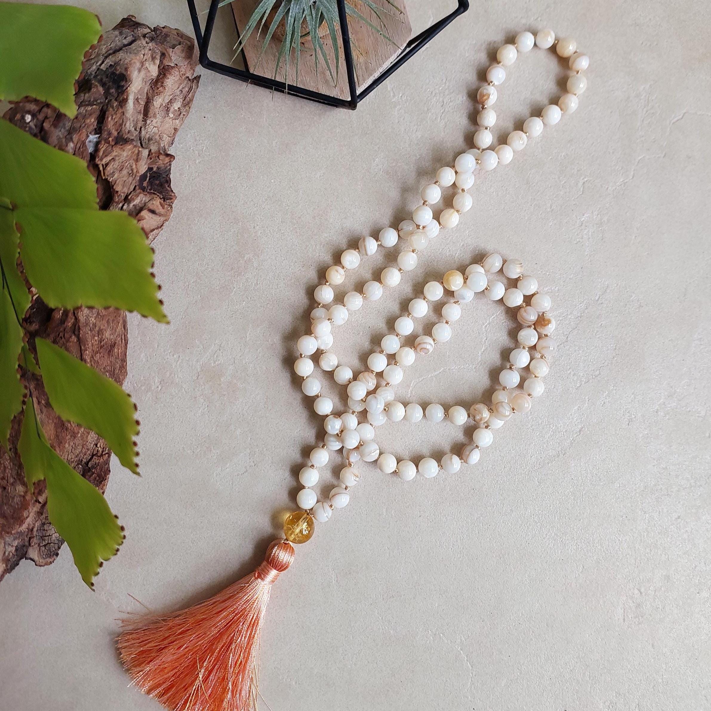 COAI handgemaakte 108 Mala-kralen, Levensboom ketting voor mannen vrouwen, 6 mm groene aventurijn onyx ketting voor mannen vrouwen, 78cm, Steen COAI handgemaakte 108 Mala-kralen, Levensboom ketting voor mannen vrouwen, 6 mm groene aventurijn onyx ketting voor mannen vrouwen, 78cm, Steen