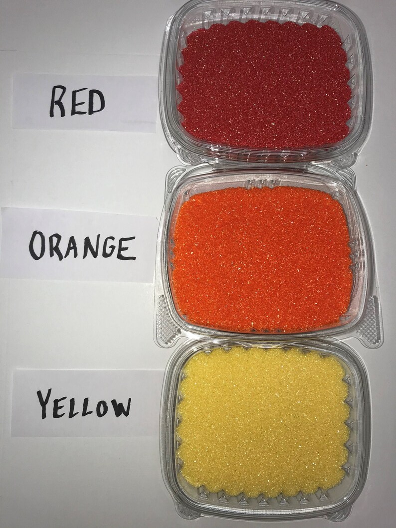 Colored Fine Sugar/Sanding Sugar Etsy