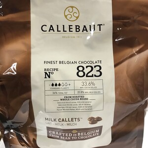 Callebaut Belgian Real Milk Chocolate Chips 1 LB