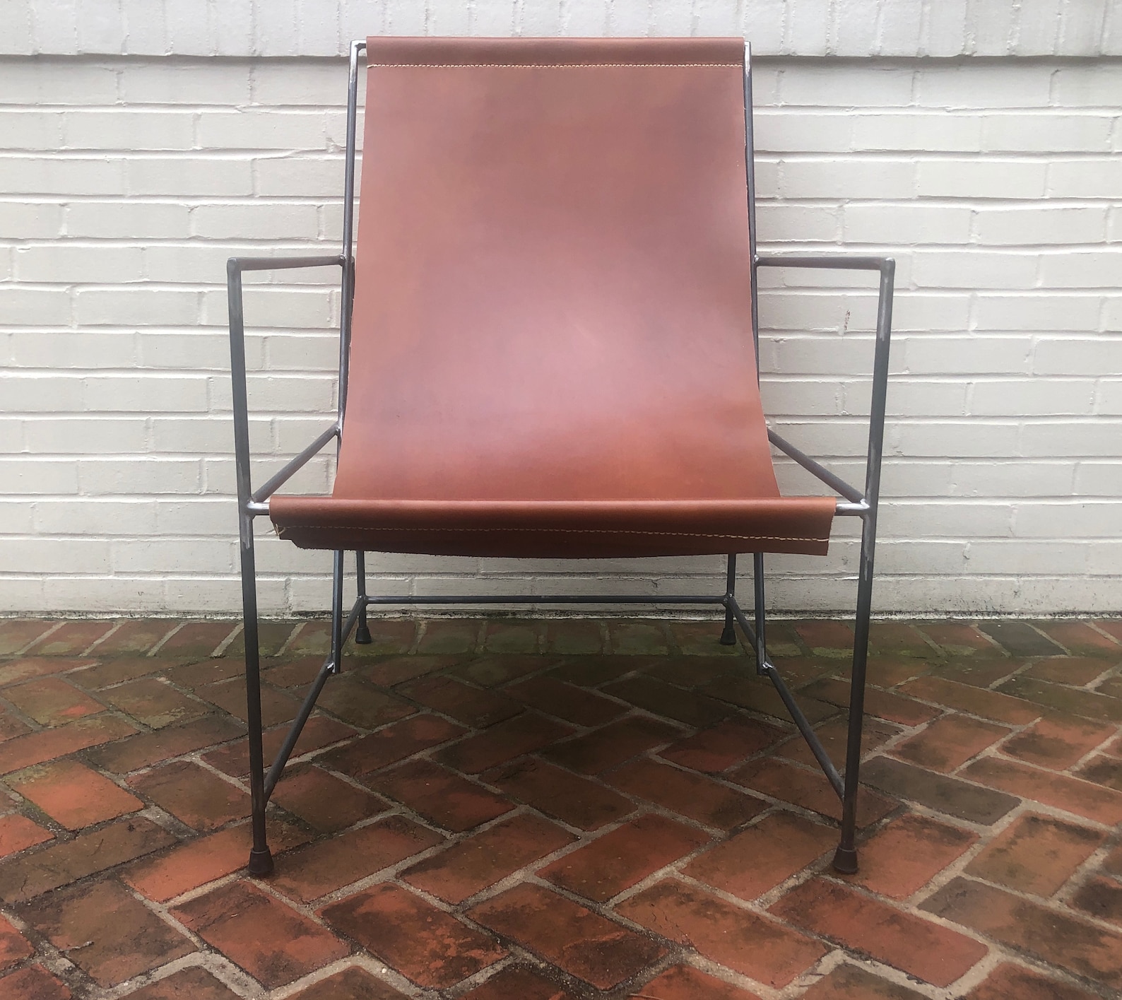 Leather Sling Chair Etsy