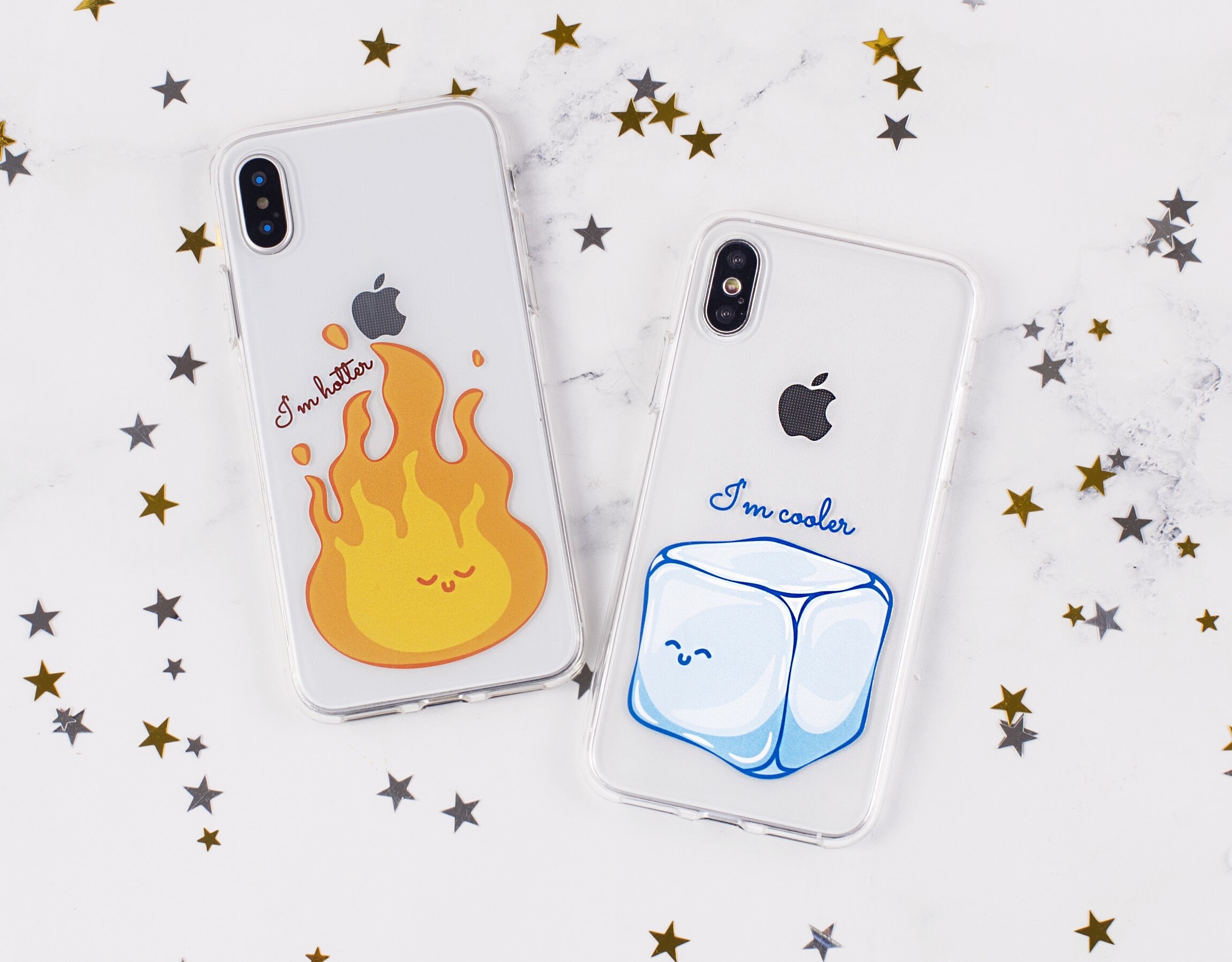 Brandweerman Verwisselbaar Madison Ice and Fire Best Friends case Matching telefoonhoesjes iPhone | Etsy