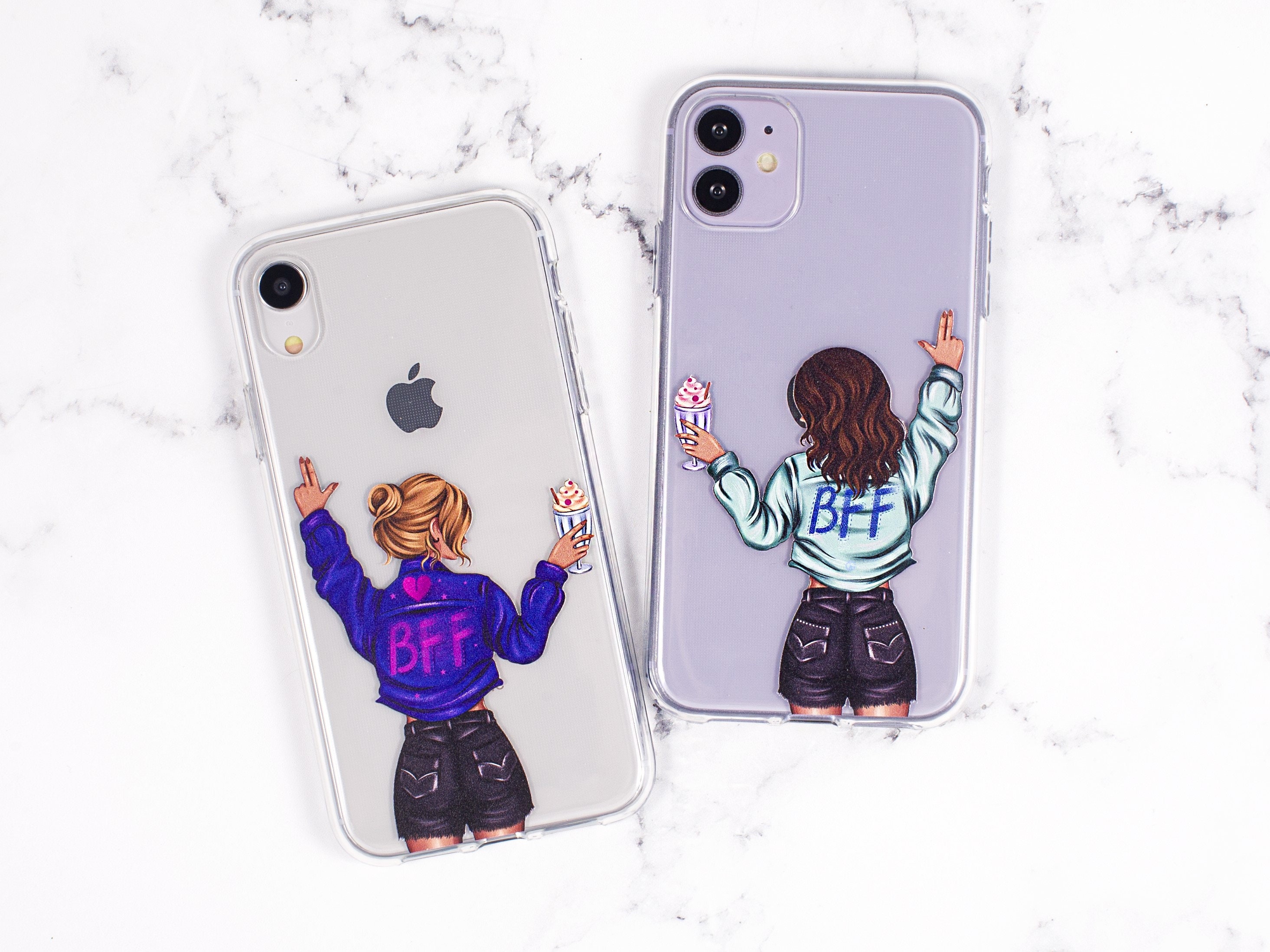 Party Bff Iphone Xs Max Case Girls Matching Cases Iphone Se Etsy New Zealand