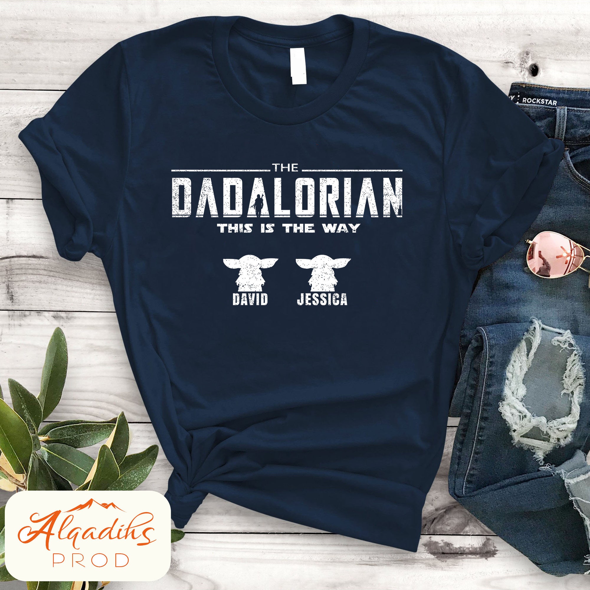 Discover The Dadalorian Shirt, Customized Dad Shirt With kids Name, Father's day 2022 gift Idea, Personalized Daddy T-shirt, Custom dad For Dad Birth