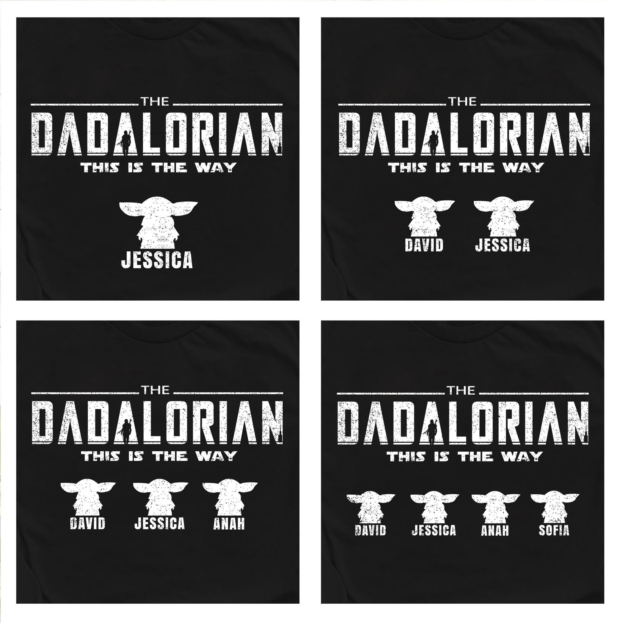 Discover The Dadalorian Shirt, Customized Dad Shirt With kids Name, Father's day 2022 gift Idea, Personalized Daddy T-shirt, Custom dad For Dad Birth