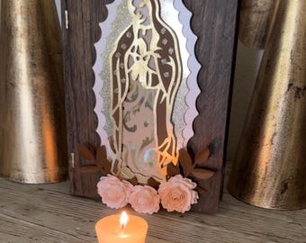 God Parents proposal keepsake Wood box, God parents gifts, Padrinos propuesta catholic gifts  virgen de guadalupe Baptism first communion