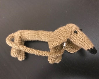 Wiener Dog Crochet Bracelet