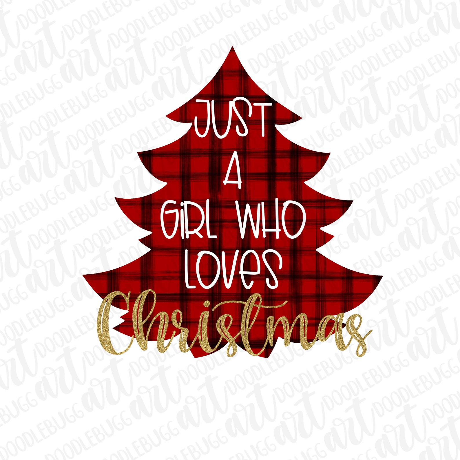 Girl Who Loves Christmas transparent PNG file file for | Etsy