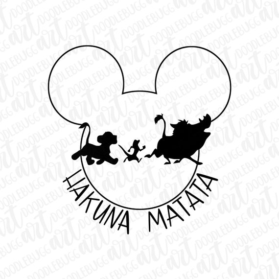 Hakuna Matata Transparent PNG File File for Sublimation - Etsy Denmark