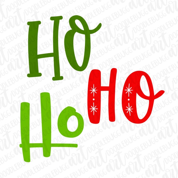 Ho Ho Ho Transparent PNG File File for Sublimation Christmas | Etsy