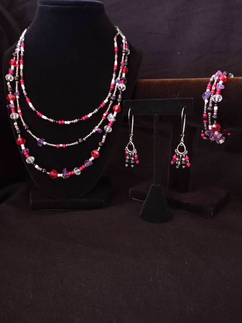 Multi Strand Chandelier Set