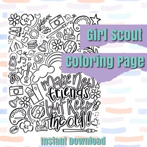 Girl Scout Make New Friends Malseite