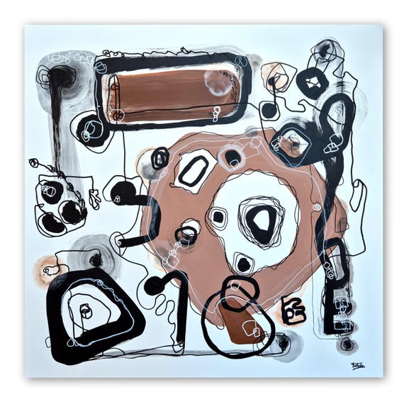 En Solo un Instante I (80 x 80 cm)