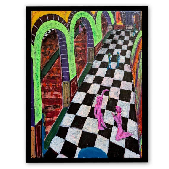 Los Muchachos de la Iglesia (40 x 30 cm)