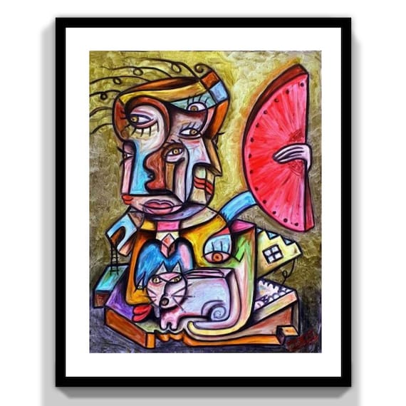 Fine Art Print: "EL HOMBRE del ABANICO" 50 x 40 cm (limited edition)