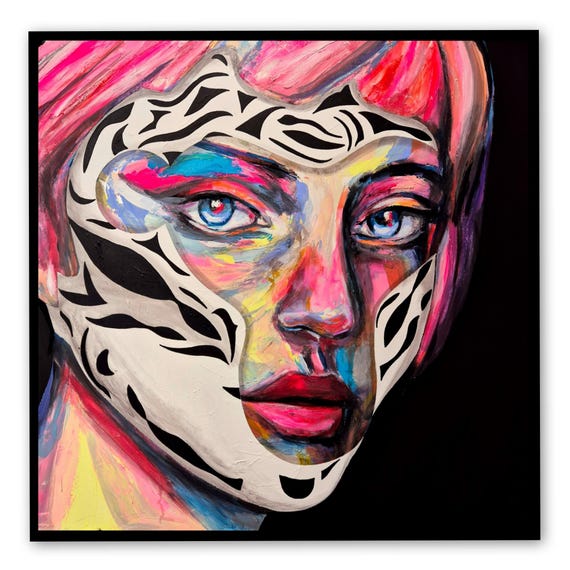 Echoes of the Savannah - Artists Collab (100 x 100 cm)