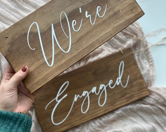 Just Married Backpack Sign: Mountain Wedding Photo Prop