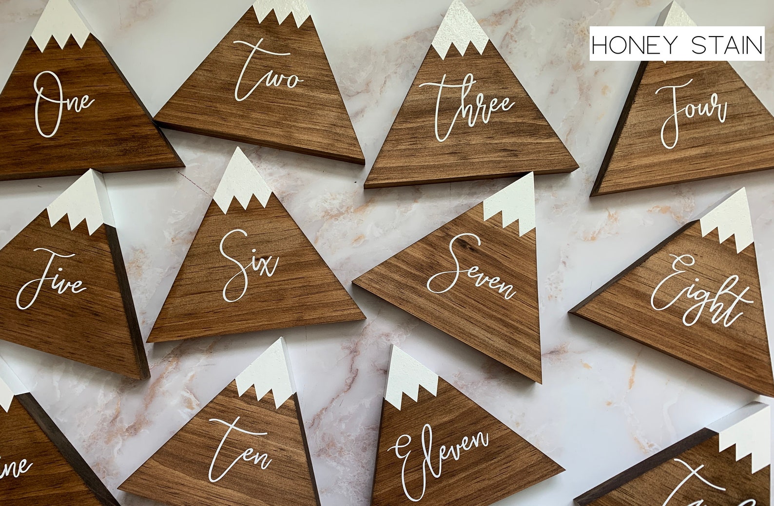Mountain Table Numbers Mountain Wedding Decor Wooden Etsy