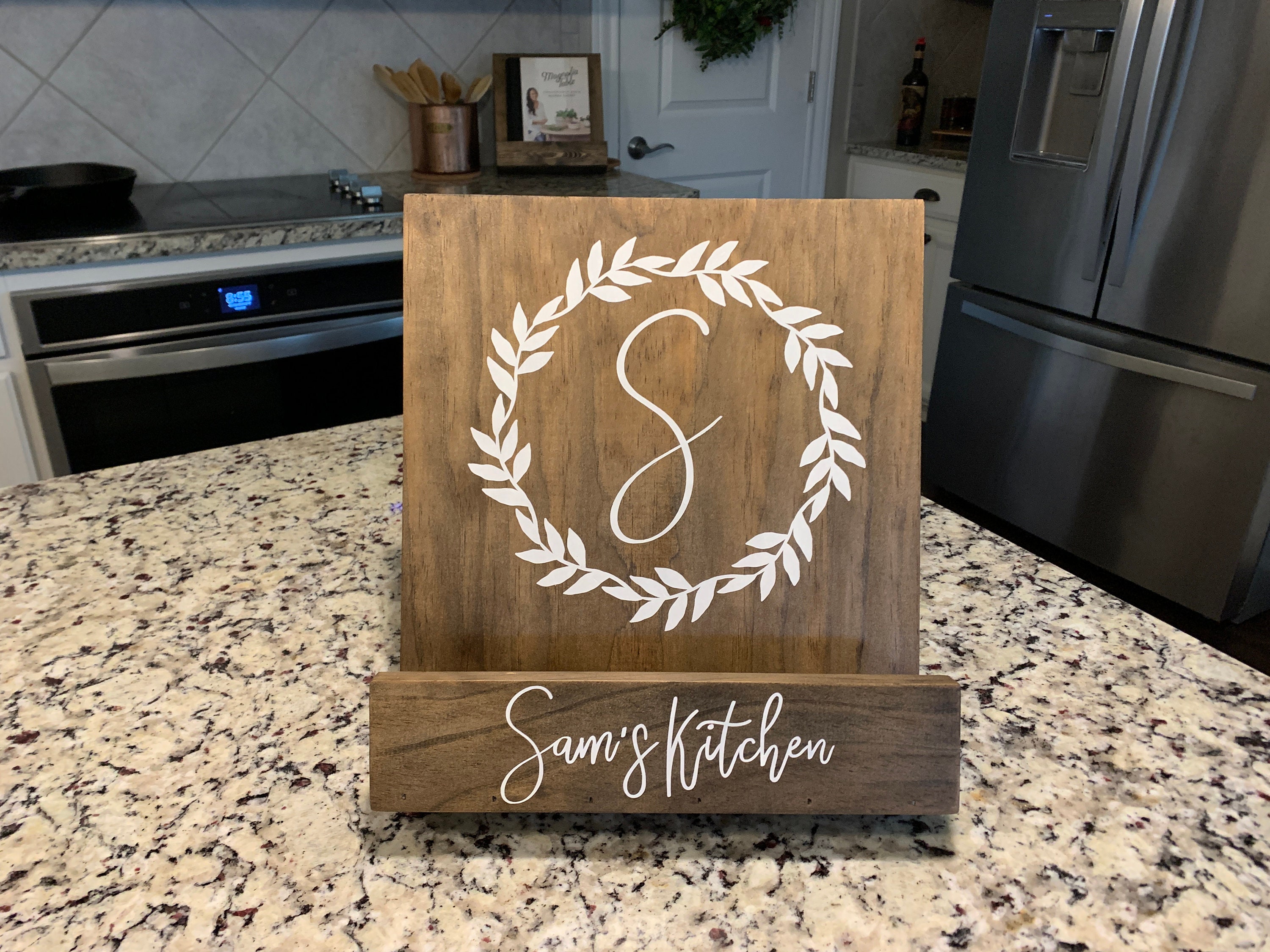 Cookbook Holder Personalized Cookbook Holder Cookbook Holder Etsy