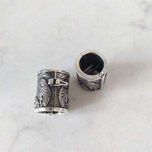 VALHALLA The EAGLE Hair Beads Opener Viking Beard Bead 316L Steel Silver Stainless Steel Large~p122111343