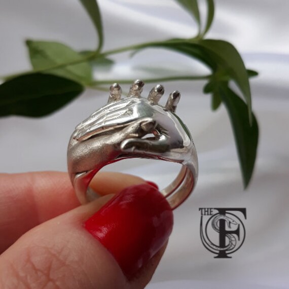 Love and Friendship Ring - Handshake Ring - Gimmel Ring - Puzzle