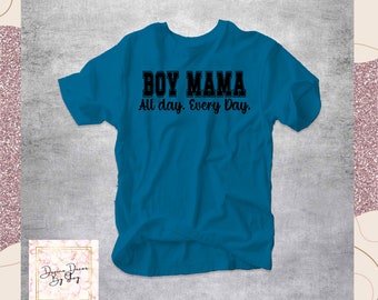 T-shirt maman garçon | T-shirt pour maman de tous les jours, cadeau pour la fête des mères