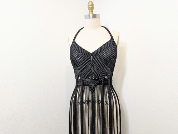 Macrame Dress, Little Black Dress, Unique Outfit - Etsy Macrame Dress, Little Black Dress, Unique Outfit - Etsy