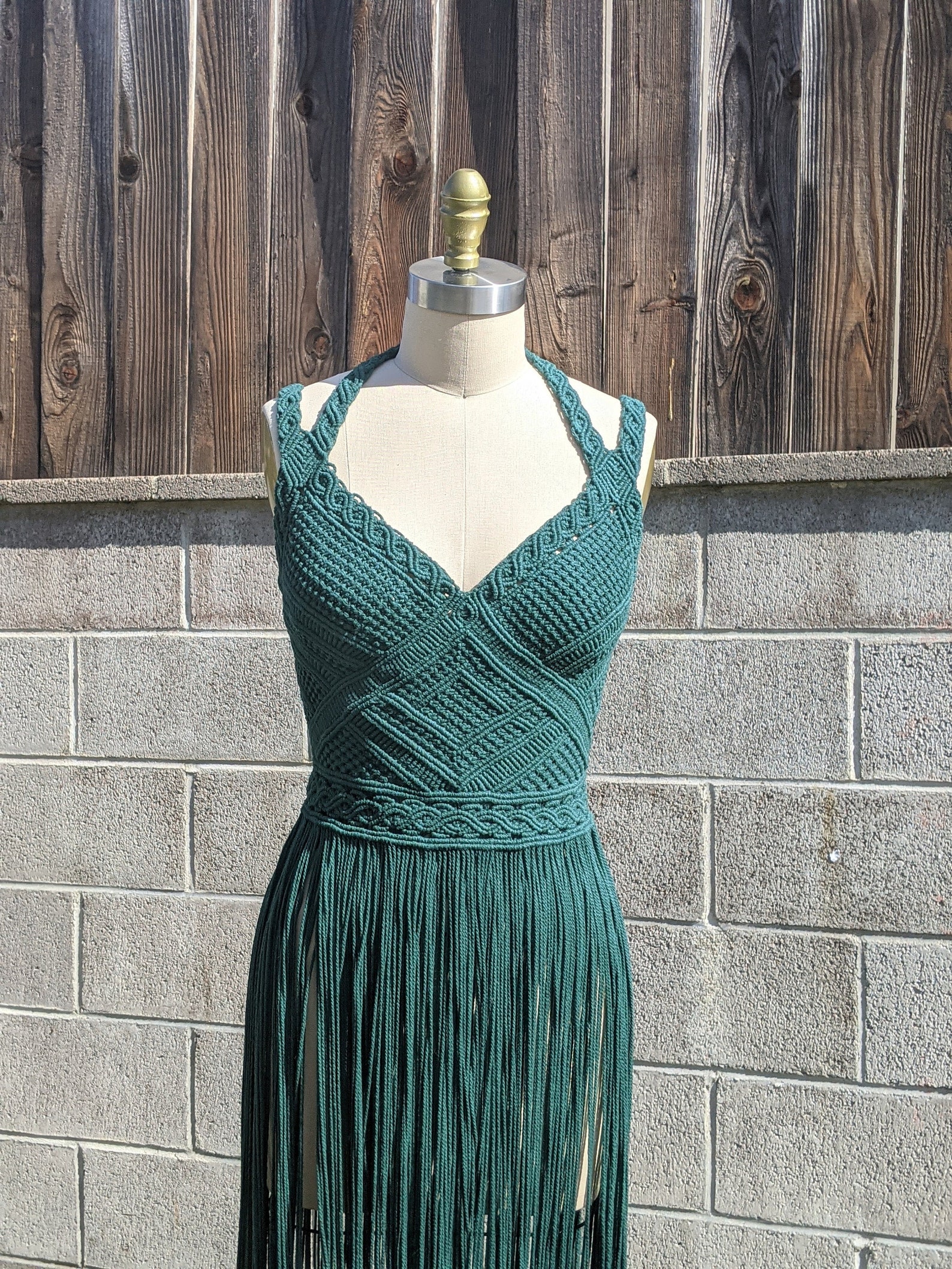 Macrame Dress Handmade Luxury Dress Unique Dress Goddess Etsy