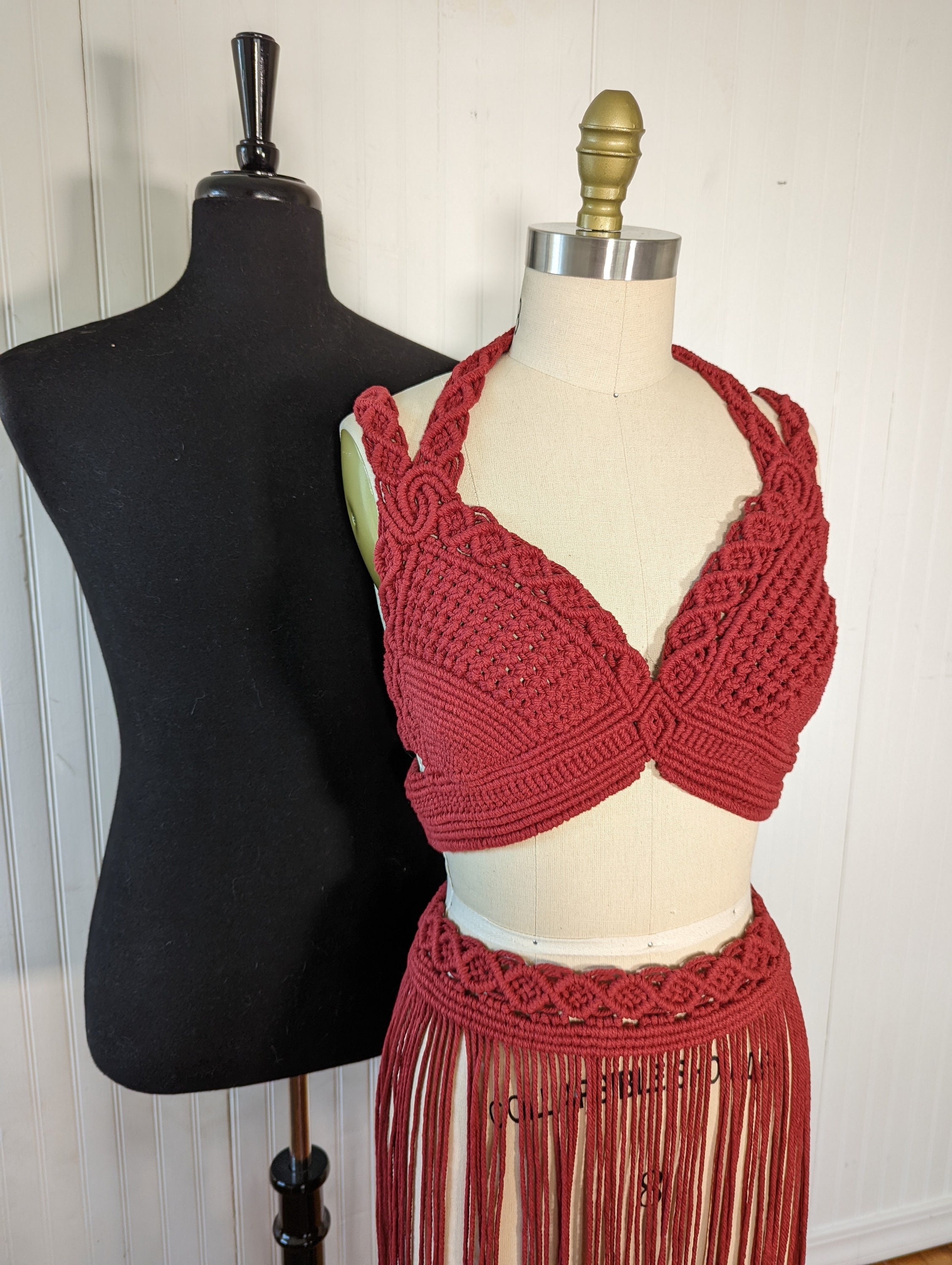 Macrame bralette store