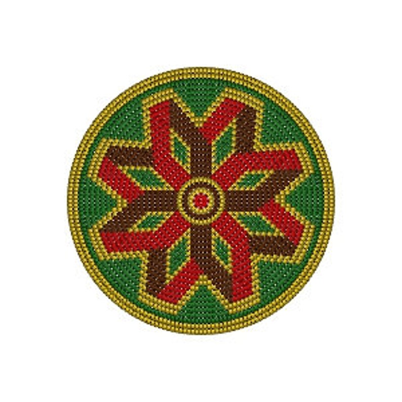 round bead graph pattern limited time sale with crochet ornament win rosette