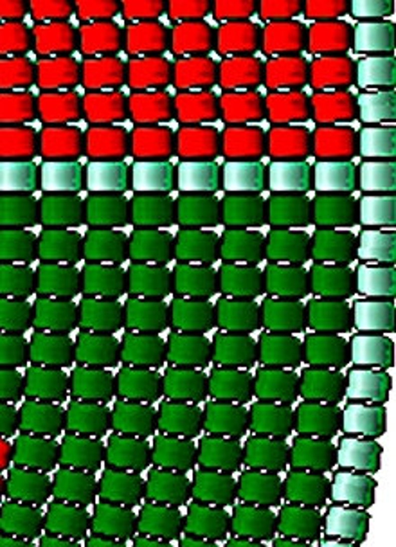 Round bead graph pattern with deer ornament Rosette beaded Etsy