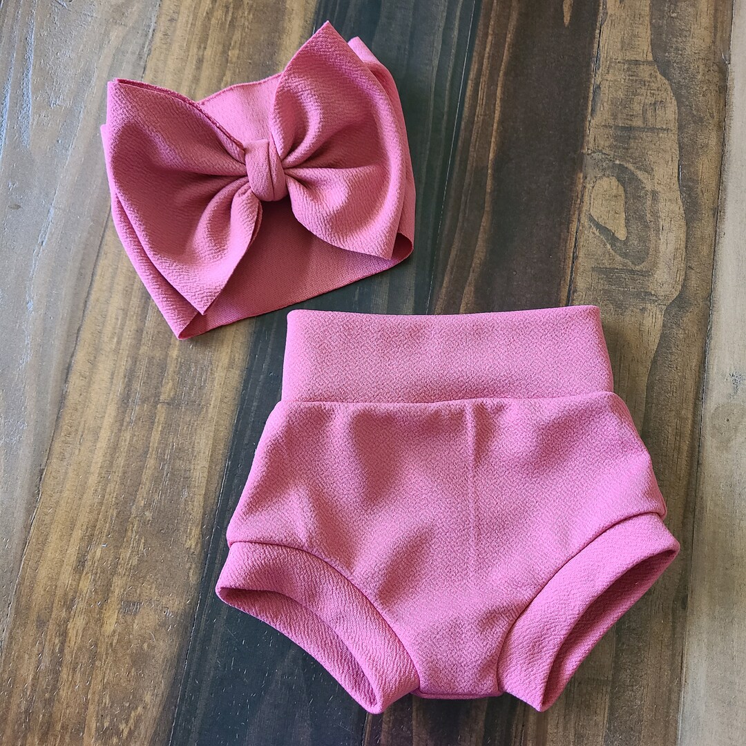 BABYGIRL Mauve Bummies Infant Baby Girl Bummies Etsy