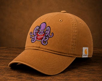 Red Wings Hat, AL the Octopus Carhartt Cap - Hockey Gift