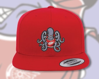 Red Wings Hat - Snapback Hat - Octopus Cap - Hockey Gift