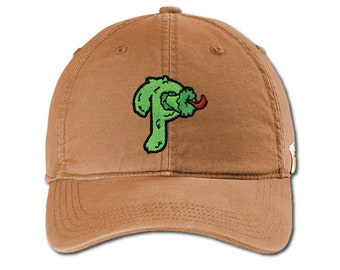 Philly Phanatic P Carhartt Hat, Velcro Strap, Gift for Him, Phanatic Mascot P, MLB Mascot Hat, Philadelphia Phillies Cap, The Fightin' Phils