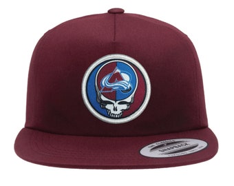Colorado Avalanche Greatful Dead Patch Hat, Avs Cap - Richardson 112 cap - Hockey Gift for Him