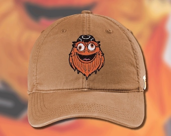 Flyers Hat - Gritty - Carhartt Velcro Strap Cap - Hockey Gift