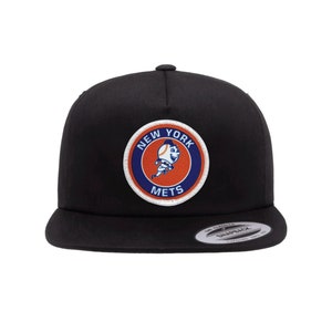New York Mets MR MET Hat, Vintage Style Mets Cap, NY Mets Retro Lid, Gift for Mets Fan, Mascot, Mets Snapback, Unstructured Mets Hat